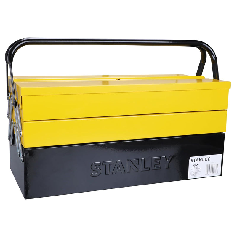 Hộp đựng dụng cụ kim loại 3 tầng Stanley 1-94-738 thiết kế 5 khay mở gập cantilever phủ sơn tĩnh điện