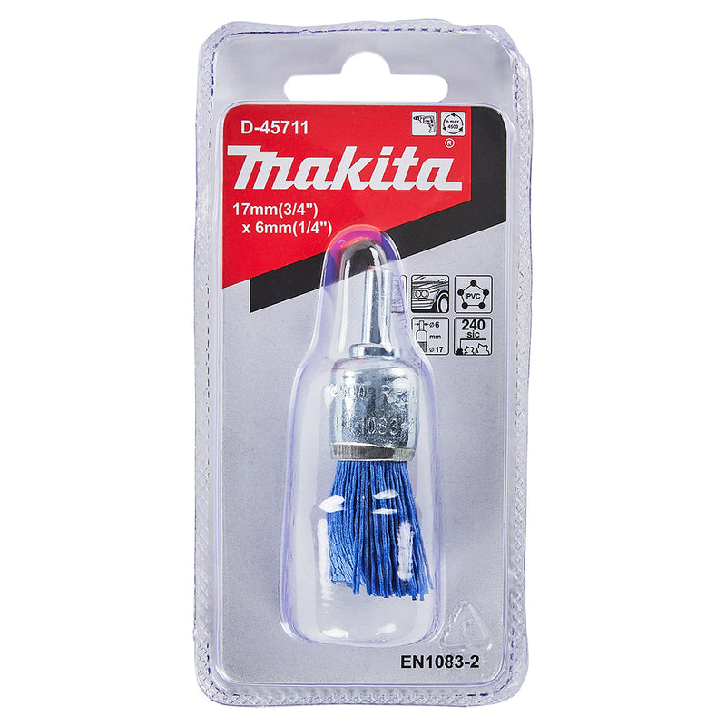 Chổi cước sợi nylon Makita đường kính từ 12mm - 30mm, đuôi trơn 6mm
