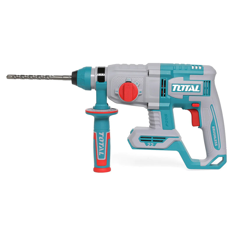 Máy khoan bê tông 3 chức năng Total TRHLI21228 dùng Pin 20V, đuôi gài SDS-Plus (Chỉ thân máy)