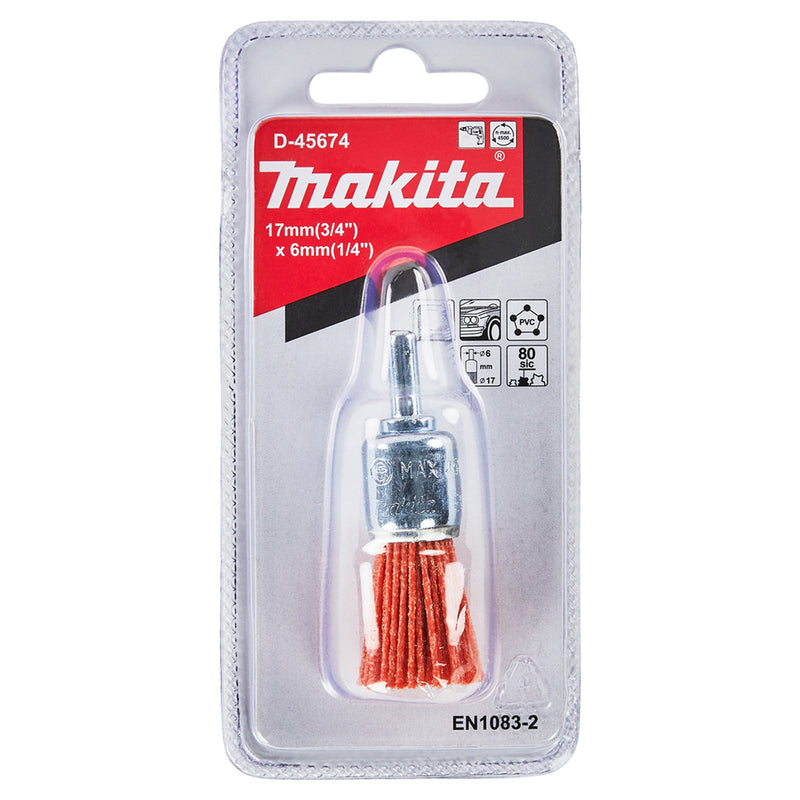Chổi cước sợi nylon Makita đường kính từ 12mm - 30mm, đuôi trơn 6mm