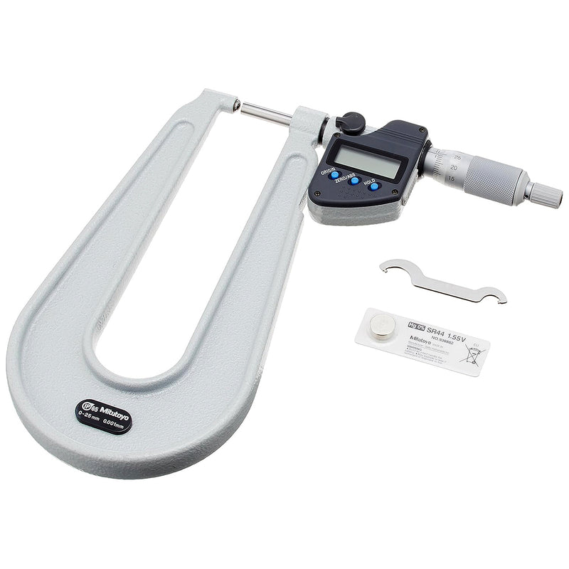 Panme điện tử Mitutoyo Series 389 - Sheet Metal Micrometers, Đo độ dày thép tấm. Có cổng SPC xuất dữ liệu