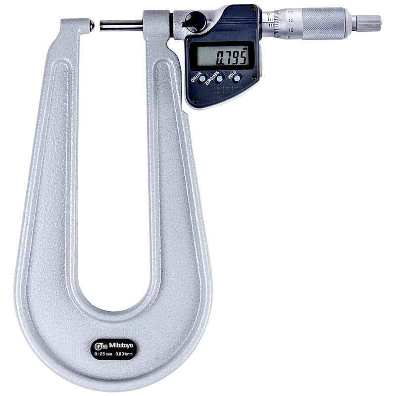 Panme điện tử Mitutoyo Series 389 - Sheet Metal Micrometers, Đo độ dày thép tấm. Có cổng SPC xuất dữ liệu