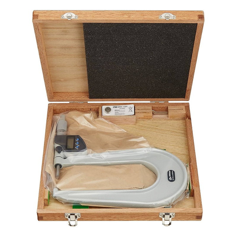 Panme điện tử Mitutoyo Series 389 - Sheet Metal Micrometers, Đo độ dày thép tấm. Có cổng SPC xuất dữ liệu