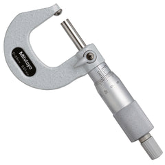 Mặt đo Cong - Phẳng / Hệ Metric / Mã 115-115　Dãy đo 0 - 25 mm　Sai số ±3 µm　