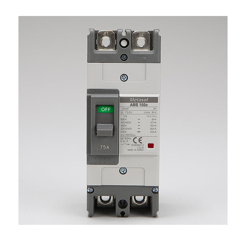 Cầu dao tự động MCCB 2P LS, tải danh định từ 5A ~ 400A, dòng cắt từ 25kA - 85kA