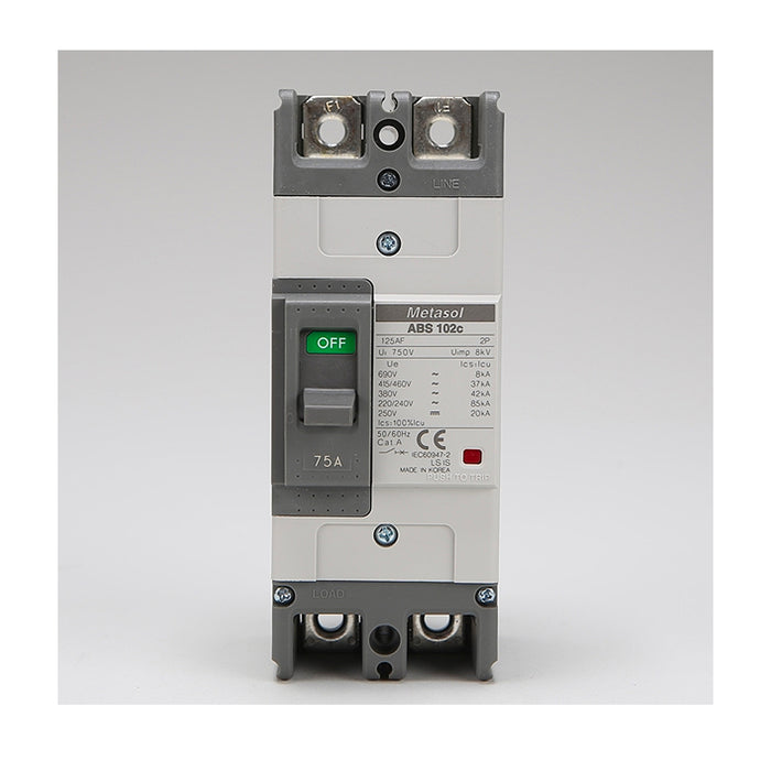 Cầu dao tự động MCCB 2P LS, tải danh định từ 5A ~ 400A, dòng cắt từ 25kA - 85kA