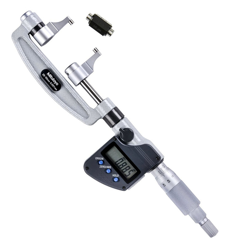 Panme điện tử Mitutoyo Series 343 - Caliper Type Micrometers. Hàm kẹp, Có cổng SPC xuất dữ liệu