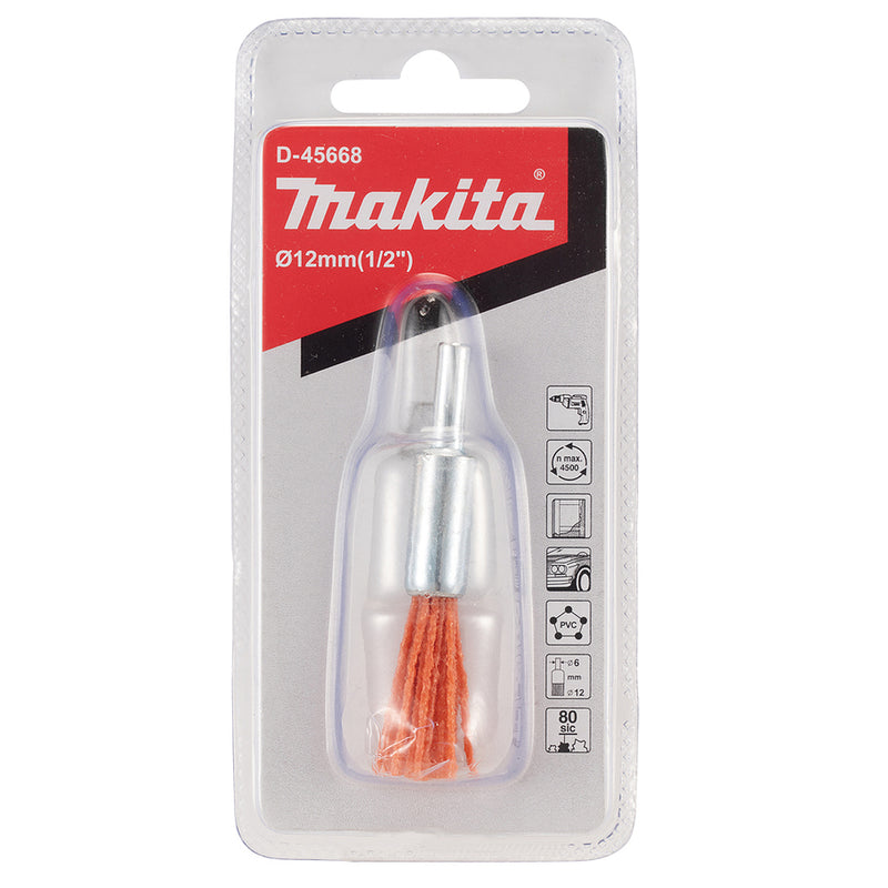 Chổi cước sợi nylon Makita đường kính từ 12mm - 30mm, đuôi trơn 6mm