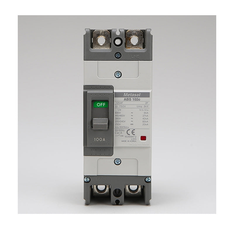Cầu dao tự động MCCB 2P LS, tải danh định từ 5A ~ 400A, dòng cắt từ 25kA - 85kA