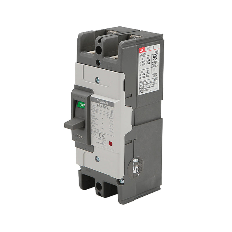 Cầu dao tự động MCCB 2P LS, tải danh định từ 5A ~ 400A, dòng cắt từ 25kA - 85kA