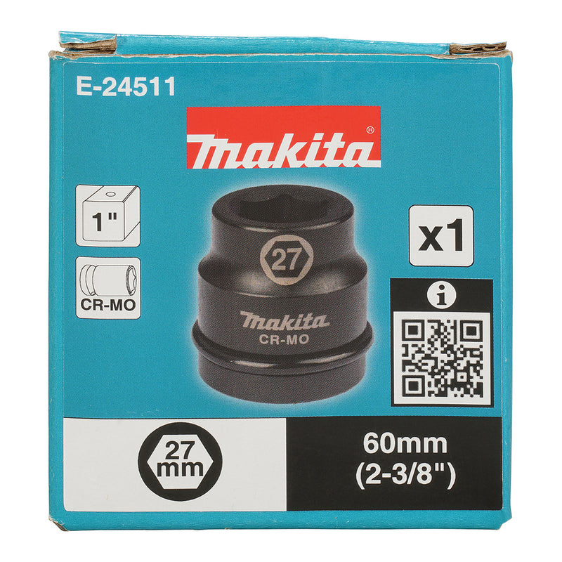 Đầu tuýp Makita cốt 1 inch, kích thước từ 27mm - 70mm
