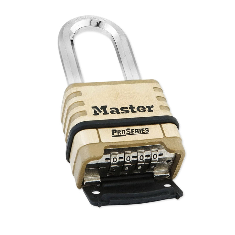 Ổ khóa số càng dài Master Lock 1175DLH cao cấp, thân khóa bằng đồng thau nguyên khối, 4 cọc số