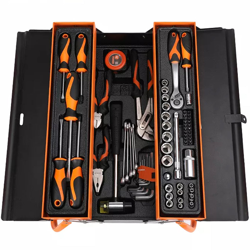 Thùng đồ nghề 3 ngăn 70 chi tiết Kendo 90201