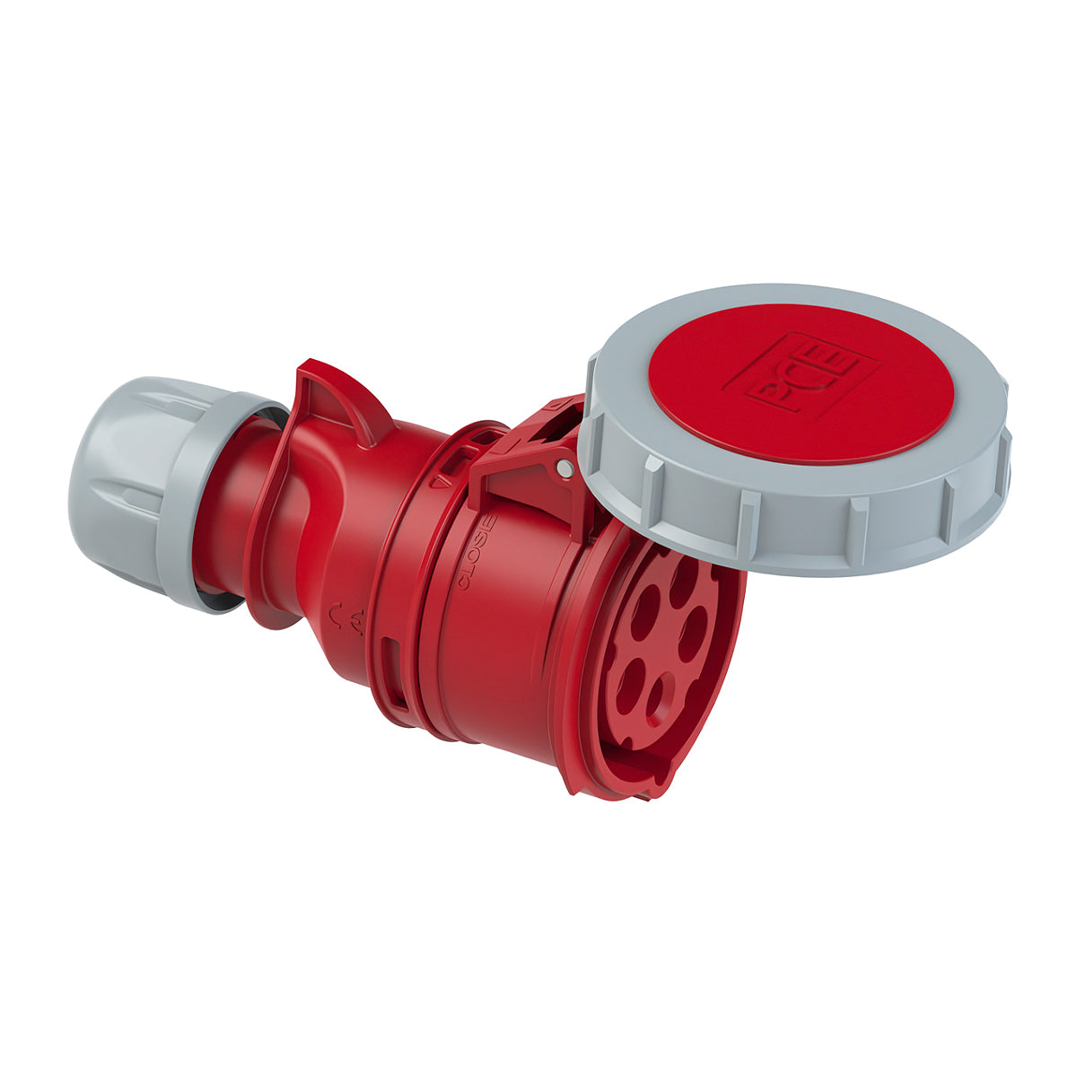 Ổ cắm công nghiệp di động tải 16A - 32A, 5 chân (3P+N+PE), điện áp 400V, đầu cái, kín nước chuẩn IP67