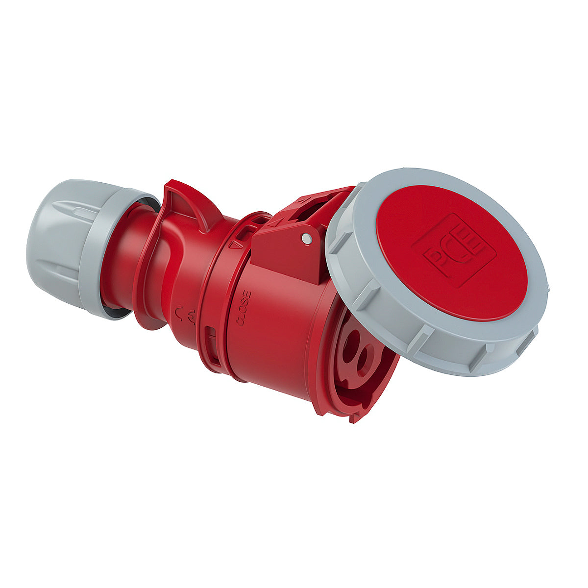 Ổ cắm công nghiệp di động tải 16A - 32A, 4 chân (3P+PE), điện áp 400V, đầu cái, kín nước chuẩn IP67