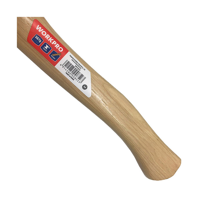 Búa rìu cán gỗ Hickory Workpro WP241042, đầu búa nặng 567gram (1.25 lbs) có bao da bảo vệ lưỡi (mã cũ WP41019)