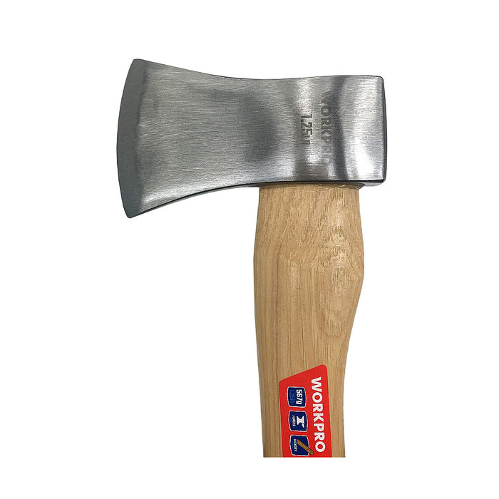 Búa rìu cán gỗ Hickory Workpro WP241042, đầu búa nặng 567gram (1.25 lbs) có bao da bảo vệ lưỡi (mã cũ WP41019)