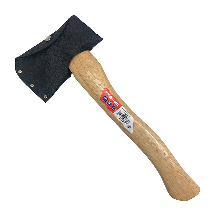 Búa rìu cán gỗ Hickory Workpro WP241042, đầu búa nặng 567gram (1.25 lbs) có bao da bảo vệ lưỡi (mã cũ WP41019)