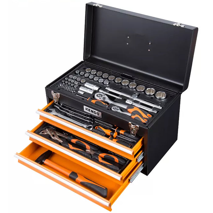 Thùng đồ nghề 4 ngăn 86 chi tiết Kendo 90517