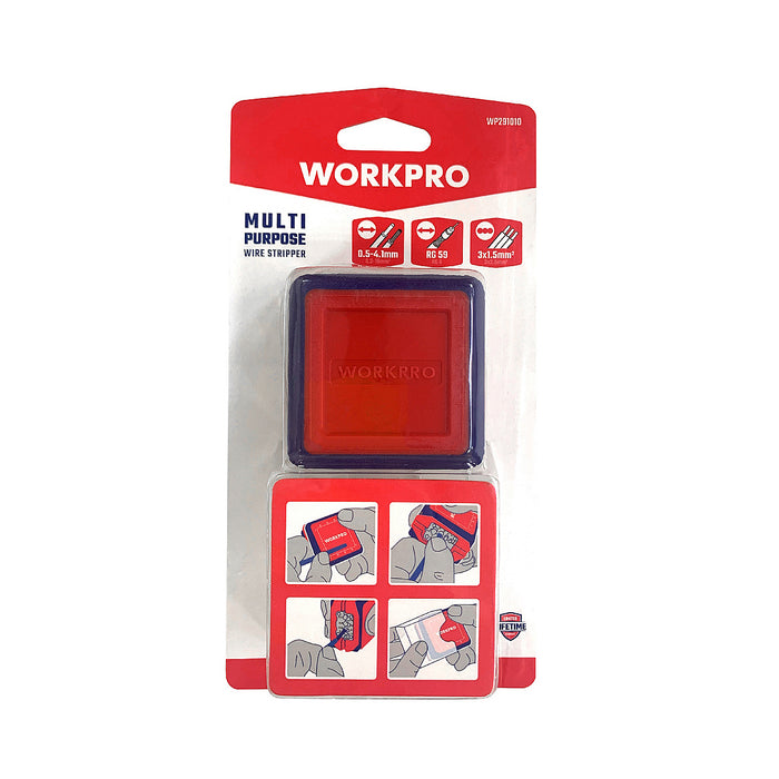 Dụng cụ tuốt dây Mini đa năng, 4mm x 5mm Workpro WP291010