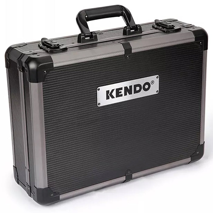 Thùng đồ nghề 4 ngăn vỏ nhôm 124 chi tiết Kendo 90702