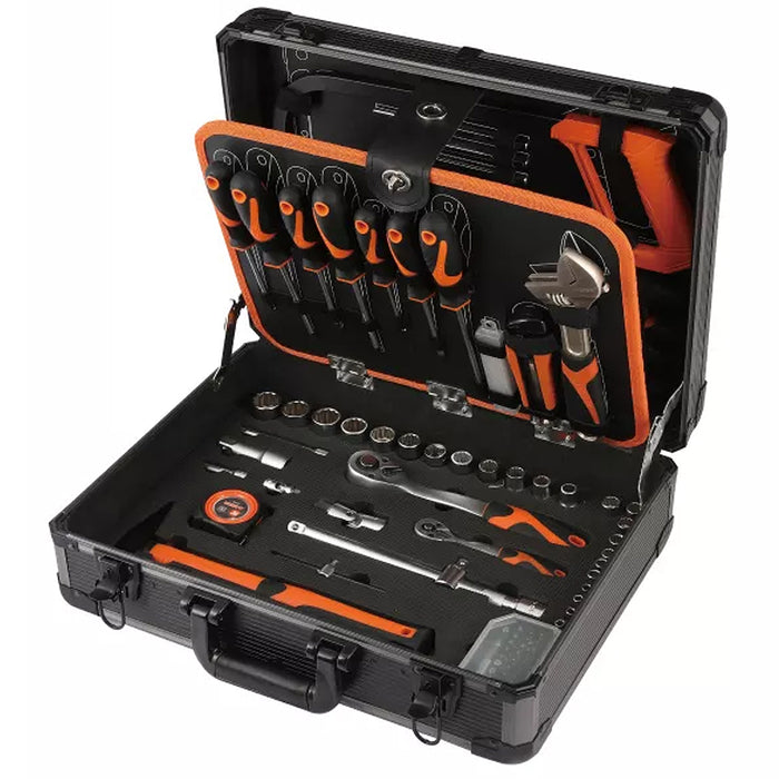 Thùng đồ nghề 4 ngăn vỏ nhôm 124 chi tiết Kendo 90702