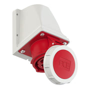 Ổ cắm công nghiệp lắp nổi gắn tường PCE kiểu L 4 chân 400V IP67 kín nước loại 16A và 32A.