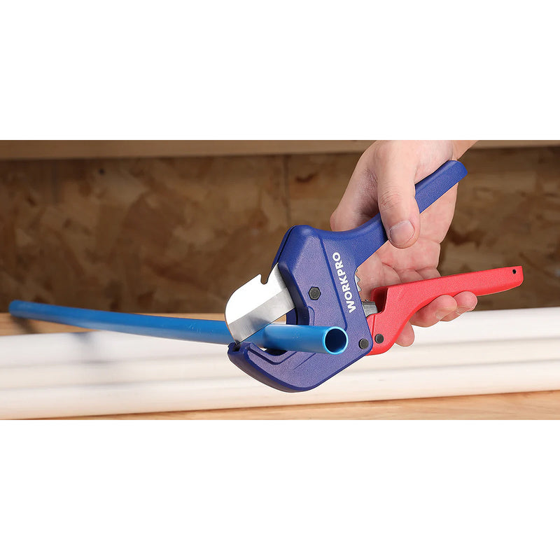 Dao cắt ống nhựa cao cấp Workpro, tiết diện cắt từ 42mm - 60.5mm
