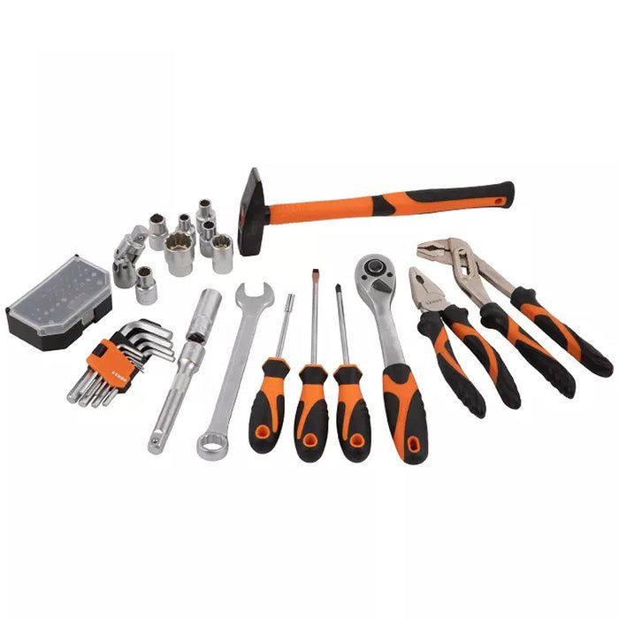 Bộ dụng cụ sửa chữa ô tô, cơ khí 76 chi tiết Kendo 90704