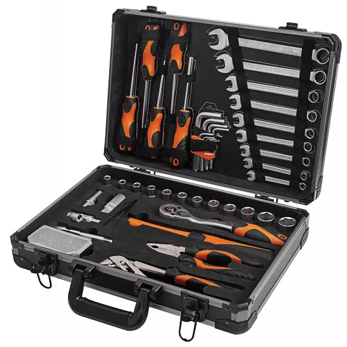 Bộ dụng cụ sửa chữa ô tô, cơ khí 76 chi tiết Kendo 90704