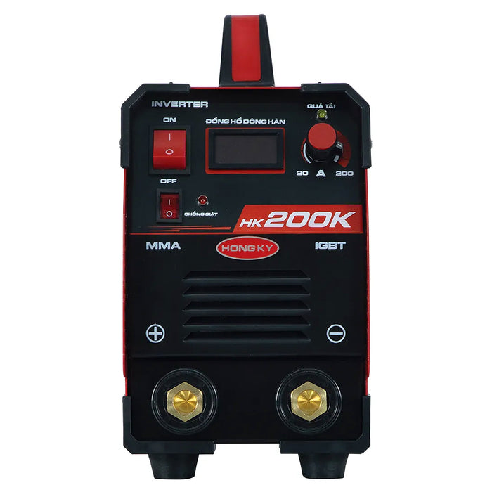 Máy hàn que chống giật 200A/220V Hồng Ký Eco HK200K hàn que từ 2.6mm - 4.0mm