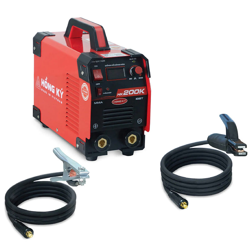 Máy hàn que chống giật 200A/220V Hồng Ký Eco HK200K hàn que từ 2.6mm - 4.0mm