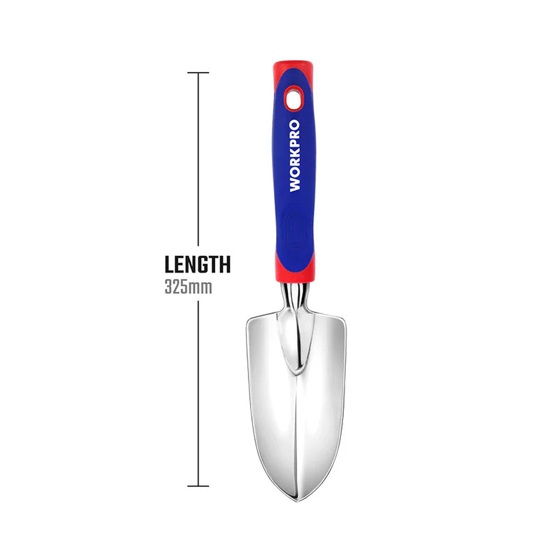 Xẻng trồng cây làm vườn 325mm bằng vật liệu nhôm nhẹ Workpro WP331009