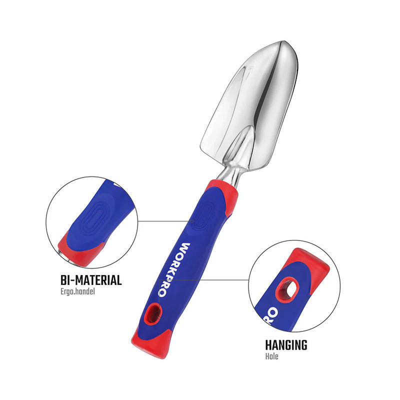 Xẻng trồng cây làm vườn 325mm bằng vật liệu nhôm nhẹ Workpro WP331009