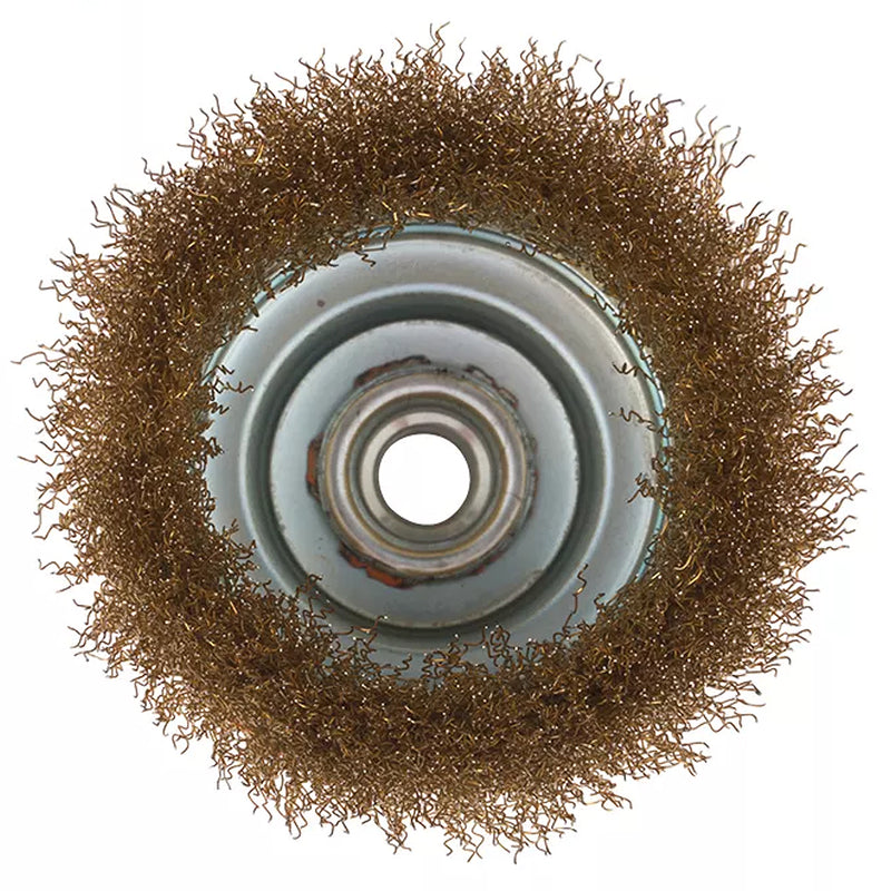 Chổi cước sợi đồng thau hình chén cốt M14 Kendo, kích thước từ 75mm - 100mm