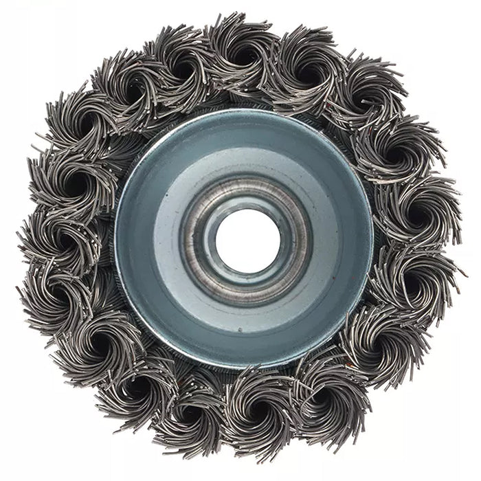 Chổi cước sợi thép xoắn hình chén cốt M14 Kendo, kích thước từ 65mm - 75mm