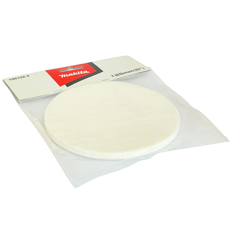 Đệm mút, nỉ đánh sáp Makita 196152-4 đường kính 125mm, đế gai & xù dùng cho các máy DBO180, DPO500, BO5041, PO5000C