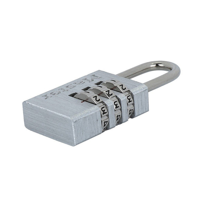 Ổ khóa số mini Master Lock 7620EURD, thân khóa bằng nhôm nguyên khối 20mm, 3 cọc số