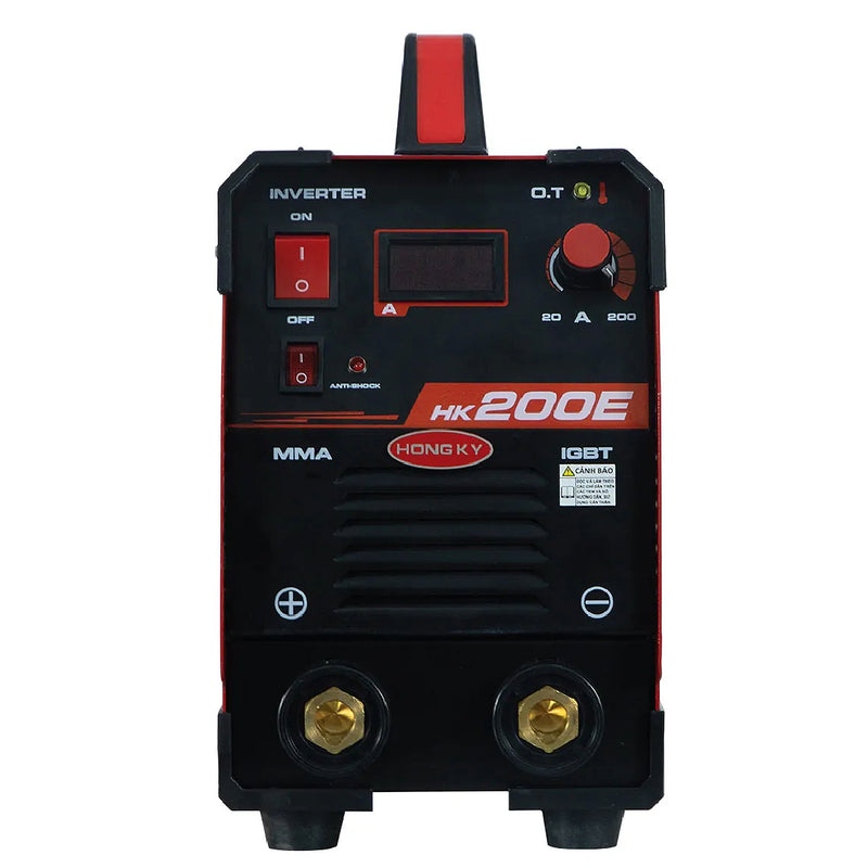 Máy hàn que chống giật 200A/220V Hồng Ký Eco HK200E hàn que từ 2.6mm - 5.0mm