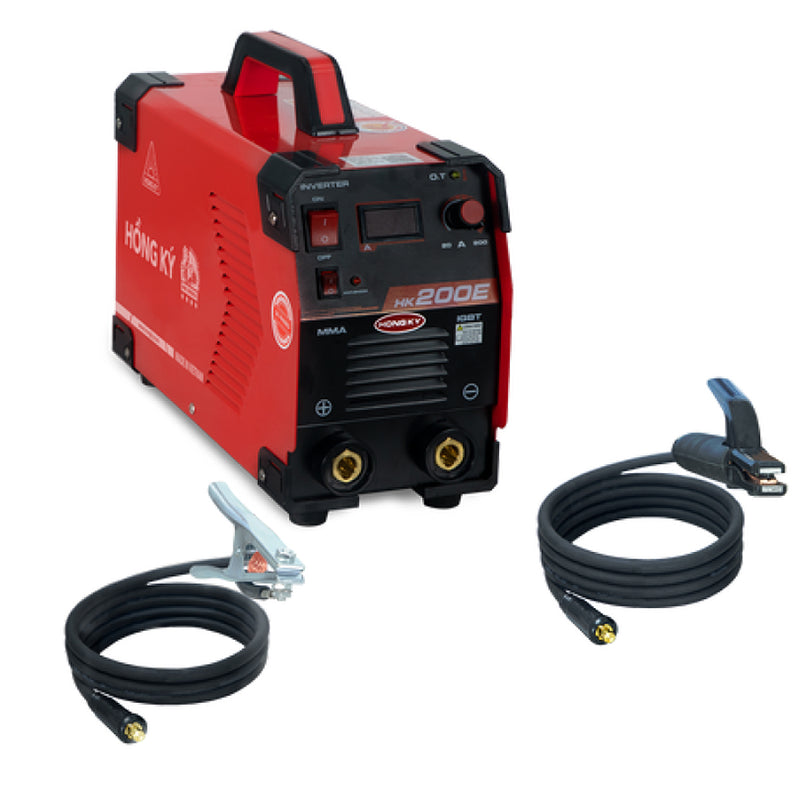 Máy hàn que chống giật 200A/220V Hồng Ký Eco HK200E hàn que từ 2.6mm - 5.0mm