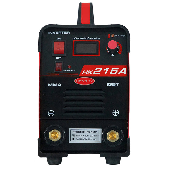 Máy hàn que chống giật 200A/220V Hồng Ký Eco HK215A hàn que từ 2.6mm - 4.0mm