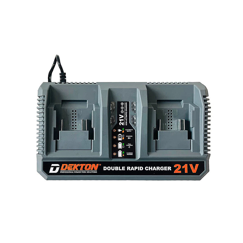 Đế sạc nhanh đôi 21V Dekton M21-S40x2PLUS (4.0A) vỏ sạc chống cháy