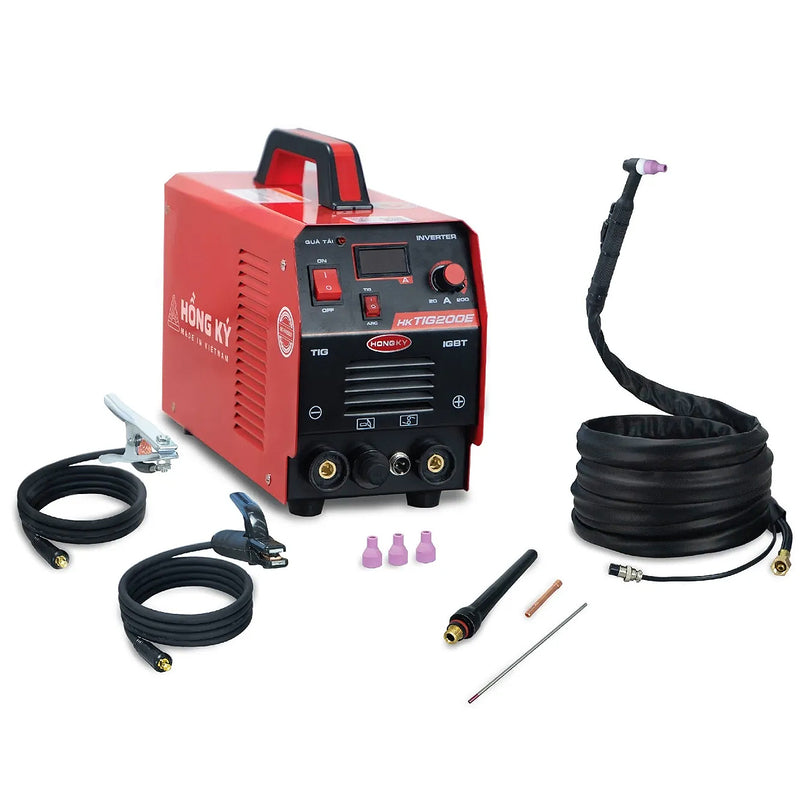 Máy hàn TIG DC và hàn que 200A/220V Hồng Ký Eco HKTIG200E