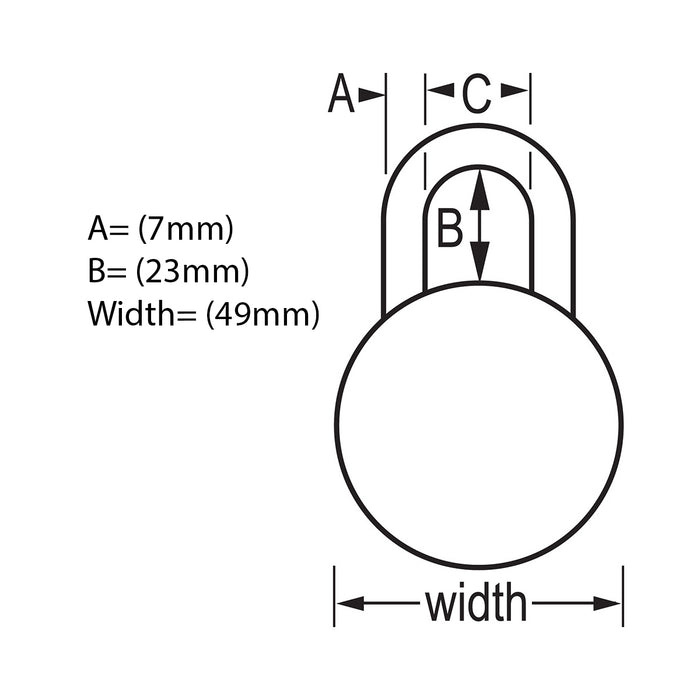 Ổ khóa mật mã kết hợp chữ và số Master Lock 1590EURD cao cấp, thân khóa bằng kim loại 49mm