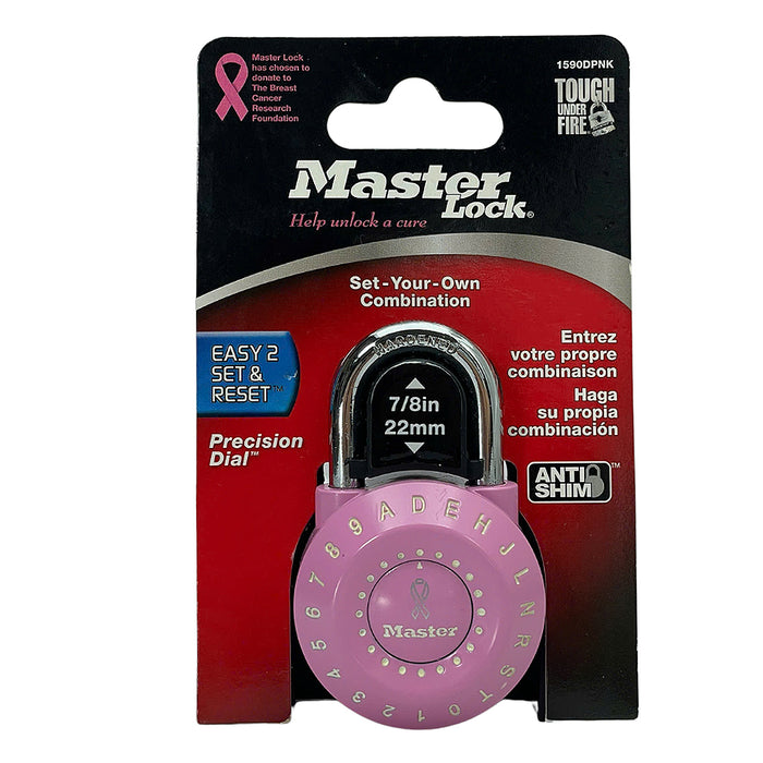 Ổ khóa mật mã kết hợp chữ và số Master Lock 1590DPNK cao cấp, thân khóa bằng kim loại 49mm