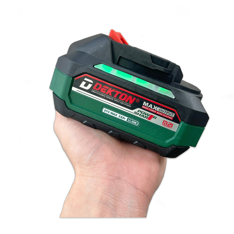 Pin 21V 5.0Ah Lithium-ion Dekton M21-B5000TP, vỏ pin chống cháy