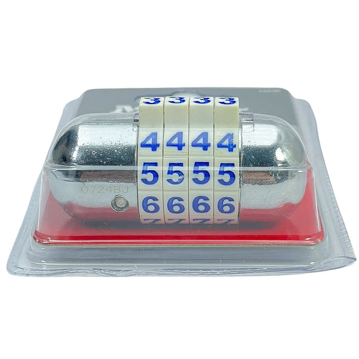 Ổ khóa số Master Lock 1523D cao cấp, thân khóa bằng kim loại rộng 64mm, 4 cọc số nhiều màu sắc