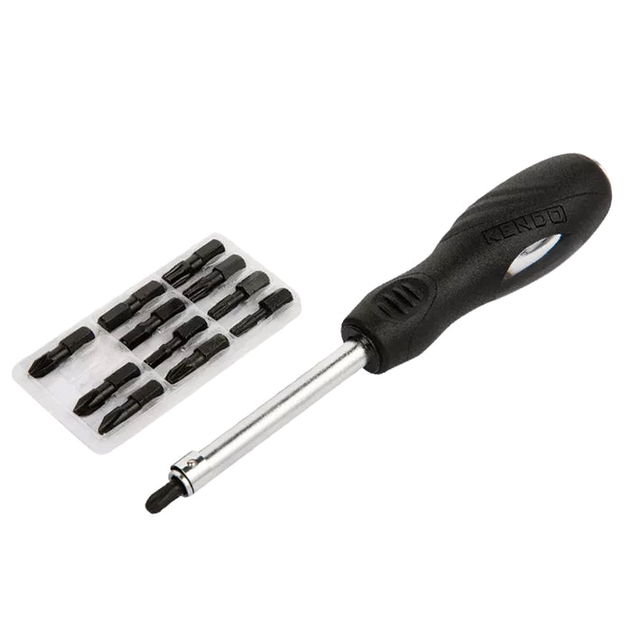 Bộ tua vít đóng xoay 13 chi tiết Kendo 20021 vật liệu thép S2