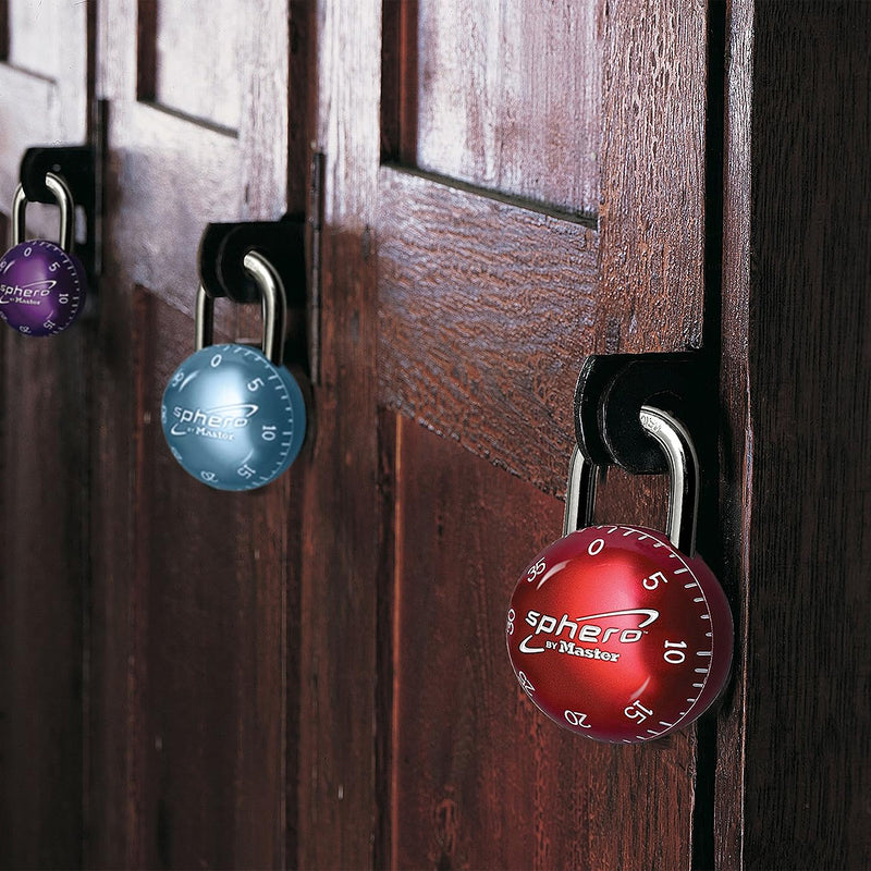 Ổ khóa số Master Lock 2076EURDAST cao cấp, có thể mở khóa bằng chìa, thân khóa bằng kim loại 49mm