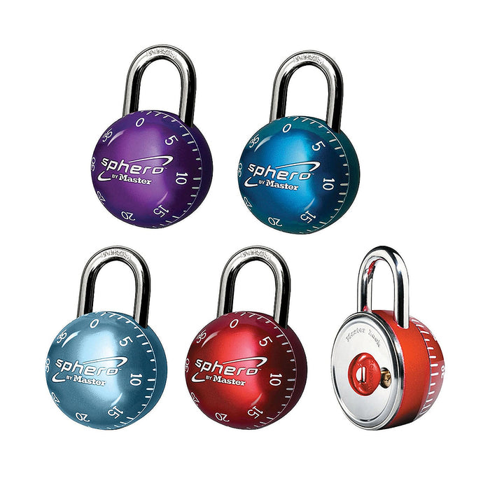 Ổ khóa số Master Lock 2076EURDAST cao cấp, có thể mở khóa bằng chìa, thân khóa bằng kim loại 49mm